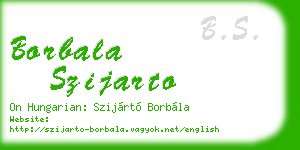 borbala szijarto business card