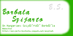 borbala szijarto business card